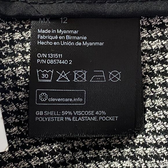 New H&M Business Slacks Ankle Pants Women's Size 12 - Picture 8 of 10